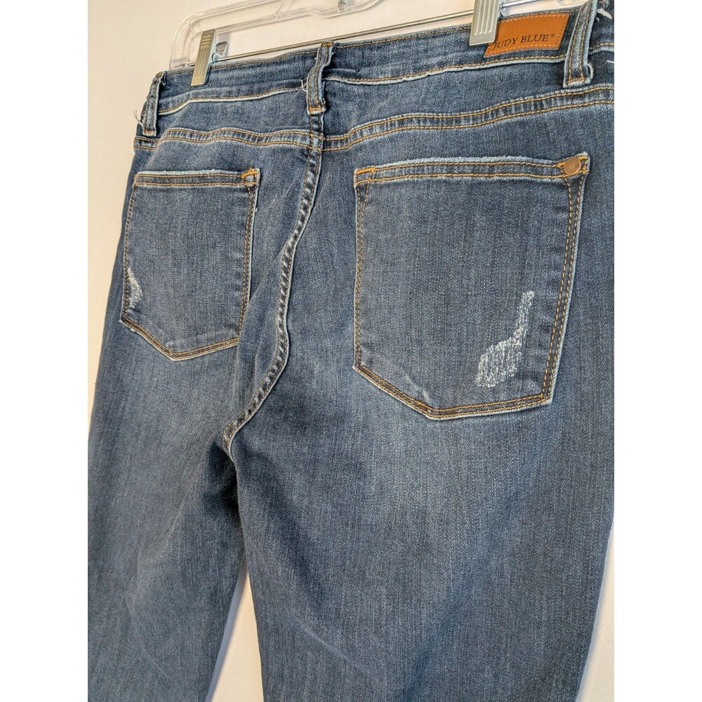 Judy Blue Jeans Womens Size 13 31 Blue Skinny Fit Mid Rise Dark Wash Stretch - Picture 8 of 13